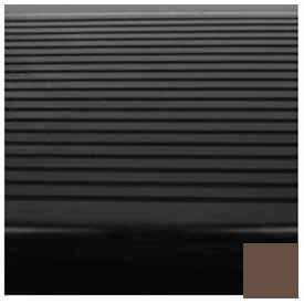 Roppe Corporation 42802P147 Stair Tread Rubber Square Nose 42"L - Light Brown image.