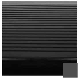 Roppe Corporation 42802P193 Stair Tread Rubber Square Nose 42"L - Black/Brown image.