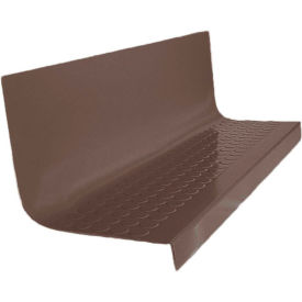 Roppe Corporation 42962P147 Rubber Raised Circular Stair Tread Square Nose 20.44" x 42" Light Brown image.