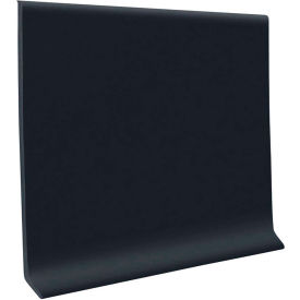 Roppe Corporation 45CR1P100 Pinnacle Rubber Wall Base 4.5" x 48" Black image.