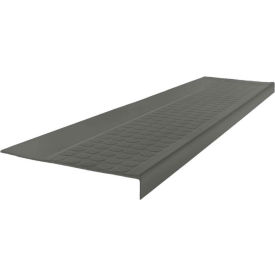 Roppe Corporation 48923P123 Rubber Low Circular Profile Square Nose 12.5" x 48" Charcoal image.