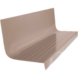 Roppe Corporation 48963P140 Rubber Raised Circular Stair Tread Square Nose 20.44" x 48" Fawn image.