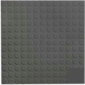 Rubber Tile Low Profile Circular Design 50cm - Black/Brown