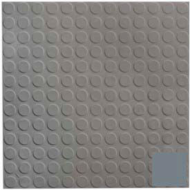 Roppe Corporation 9923P150 Rubber Tile Low Profile Circular Design 50cm - Dark Gray image.