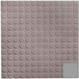 Roppe Corporation 9923P175 Rubber Tile Low Profile Circular Design 50cm - Slate image.