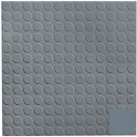 Rubber Tile Low Profile Circular Design 50cm - Steel Blue