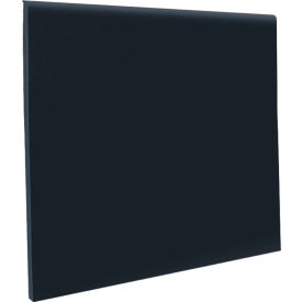 Roppe Corporation C40N81P100 Vinyl No Toe Wall Base Coil 4" x .125" x 120 Black image.