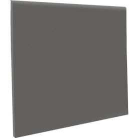 Roppe Corporation C40N83P123 Vinyl No Toe Wall Base Coil 4" x .125" x 120 Charcoal image.