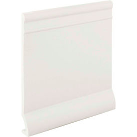 Roppe Corporation PC40904P170 Pinnacle Plus 90 Series Rubber Wall Base 1-coil 4" x .125" x 60 White image.