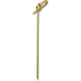 AmerCareRoyal® Knotted Bamboo Pick 4"L Olive Green Pack of 1000