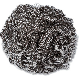 AmerCareRoyal® Large Stainless Steel Scrubber 1.75 oz. 12 Scrubbers/Pack 6 Packs/Case