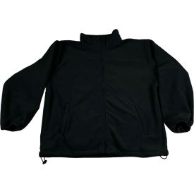 Petra Roc Inc BSW-S1-M Petra Roc Fleece Work Jacket W/2 Zipped Slash Pockets, Elastic Cuffs, Black, Size M image.