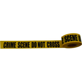 Petra Roc Inc BT-CRIME Barricade Tape, 3" x 1000, Yellow, Crime Scene Do Not Cross image.