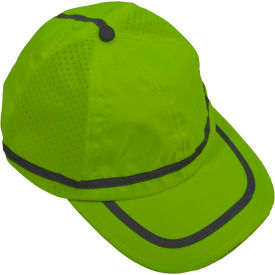 Petra Roc Hi-Visibility Baseball Cap, Polyester Mesh/Oxford, Lime, One Size