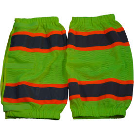 Petra Roc Inc LMGO-CE Petra Roc Leg Gaiter, ANSI Class E, Polyester Mesh, Lime/Orange, One Size, 1 Pair image.