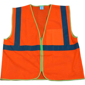 Petra Roc Safety Vest, ANSI Class 2, Zipper Closure, Polyester Mesh, Orange, 2XL/3XL Petra Roc Safety Vest, ANSI Class 2, Zipper Closure, Polyester Mesh, Orange, 2XL/3XL