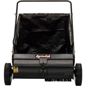 AGRI-FAB INC 45-0218 Agri-Fab® 26" Push Lawn Sweeper, 52-1/2"L x 31"W x 33"H, Black image.