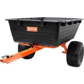 Dual Wheel ATV Swivel Cart, 18 Cu. Ft. Capacity, Black/Orange view 2