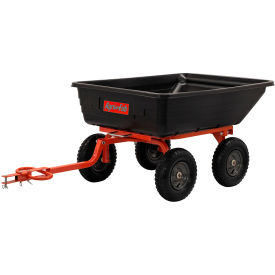 Agri-Fab® 4 Wheel Garden Wagon 10 Cu. Ft. Capacity Black/Orange 
