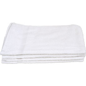 R & R TEXTILE MILLS INC 51610*****##* R&R Value Poly-Cotton Hand Towel - 27" x 16" - White - 12 Pack image.