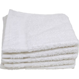 R & R TEXTILE MILLS INC X03100 R&R Textile - Hotel Basics Wash Cloth - 12" x 12" - White - 12 Pack image.