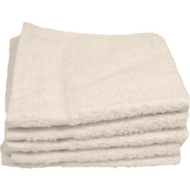 R & R TEXTILE MILLS INC X03110 R&R Textile - Hotel Basics Wash Cloth - 12" x 12" - Beige - 12 Pack image.