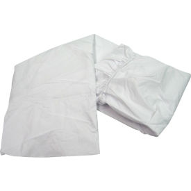 R & R TEXTILE MILLS INC X30020 R&R Value Twin Size Fitted Bed Sheets, 80" x 36" x 7" - White - 12 Pack image.