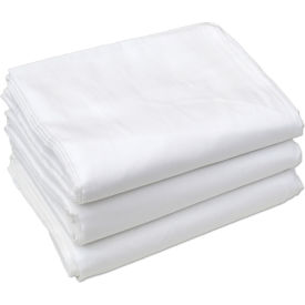 R & R TEXTILE MILLS INC X31011 R&R Textile - Hotel Basics Twin Size Fitted Bed Sheets, 76" x 39" x 9", White - 12 Pack image.