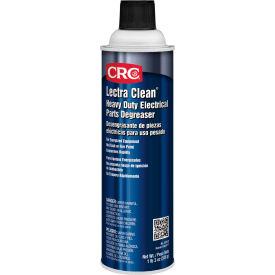 CRC INDUSTRIES INC 2018 CRC Lectra Clean® Heavy Duty Electrical Parts Degreaser, 19 Wt Oz, Aerosol, Chlorinated, Clear image.