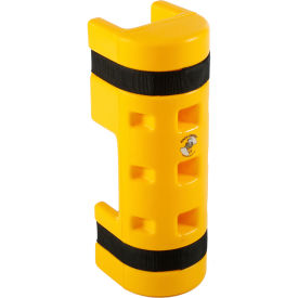 Rack Sentry® Rack Protector with Cutout 4" x 3" Opening 18"H Yellow