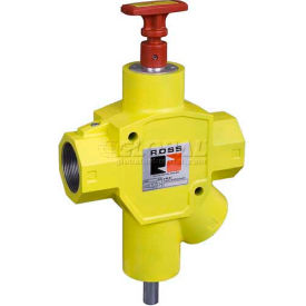 Ross Controls Y1523C8002 ROSS® Manual Pneumatic Lockout Valve Y1523C8002, 1-1/2" NPT image.