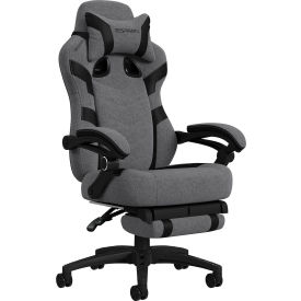 RESPAWN 110 Pro Gaming Chair Gaming Chair with Footrest Ergonomic Computer Desk Chair Fabric Gray 