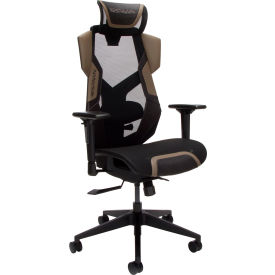 RESPAWN FLEXX Mesh Gaming Chair With Lumbar Support Adjustable Headrest - Brown 