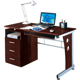 Rta Products Llc RTA-3520-CH36 Techni Mobili Computer Desk With Ample Storage, 47-1/2"W x 23"D x 30"H, Chocolate image.