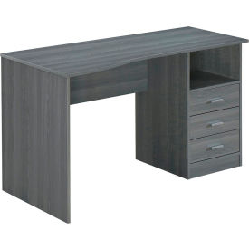 Rta Products Llc RTA-8404-GRY Techni Mobili Classic Computer Desk with Multiple Drawers, Gray image.
