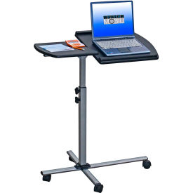 Rta Products Llc RTA-B003-GPH06 Techni Mobili Deluxe Rolling Laptop Stand, 30"W x 16"D x 36"H, Graphite image.