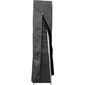 Hiland Square Glass Tube Patio Heater Commercial Cover Gray 