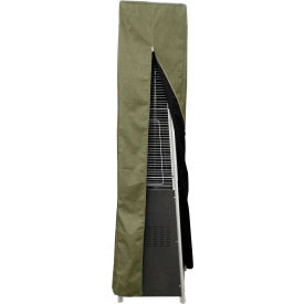 Hiland Square Glass Tube Patio Heater Commercial Cover Tan 