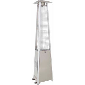 Hiland Commercial Glass Tube Patio Heater 42000 BTU Propane Stainless Steel 