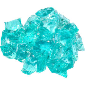 Recycled Glass, 30 to 50mm Dia., Aqua view 2