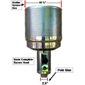 Hiland THP-BURNER Hiland Patio Heater Burner Head THP-BURNER for PrimeGlo Models image.