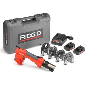 Ridge Tool Company 57363 Ridgid® Battery Press Tool Kit W/ProPress Jaws, 1/2"-1-1/4" image.