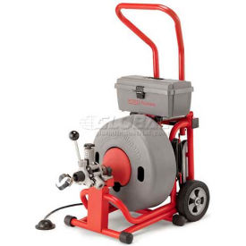 Ridge Tool Company 95732 RIDGID® K-6200 W/Inner Core Cables, 285RPM, 4/10HP, 5.6AMPS, AC, 100L x 5/8"W Cable image.