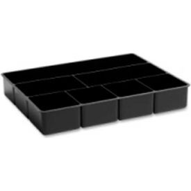 Rubbermaid Commercial Products 11906ROS Rubbermaid® Desk Drawer Director with 7 Compartments Black image.