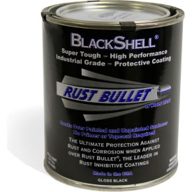 Rust Bullet LLC BSQ Rust Bullet BlackShell Protective Coating and Topcoat Quart Can BSQ image.