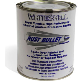 Rust Bullet LLC WSQ Rust Bullet WhiteShell Protective Coating and Topcoat Quart Can WSQ image.