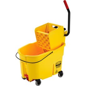 Rubbermaid Commercial Products 2031764 Rubbermaid Commercial Products Mop Bucket and Wringer 35 Qt Combo, Plastic, Yellow image.
