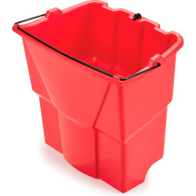 Sanford 2064907 Rubbermaid Commercial Products 35 Qt Wavebrake 2 Dirty Water Bucket Red, Plastic image.