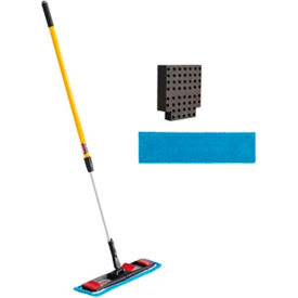 Rubbermaid Commercial Products 2132426 Rubbermaid Commercial Products Adaptable Flat Mop Kit, Plastic And Aluminum, Yellow image.