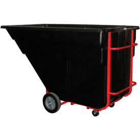 Rubbermaid Commercial Products FG102500BLA Rubbermaid Commercial Products 1-1/2 Cu.Yd. Std. Duty Tilt-Truck, Plastic, Black image.
